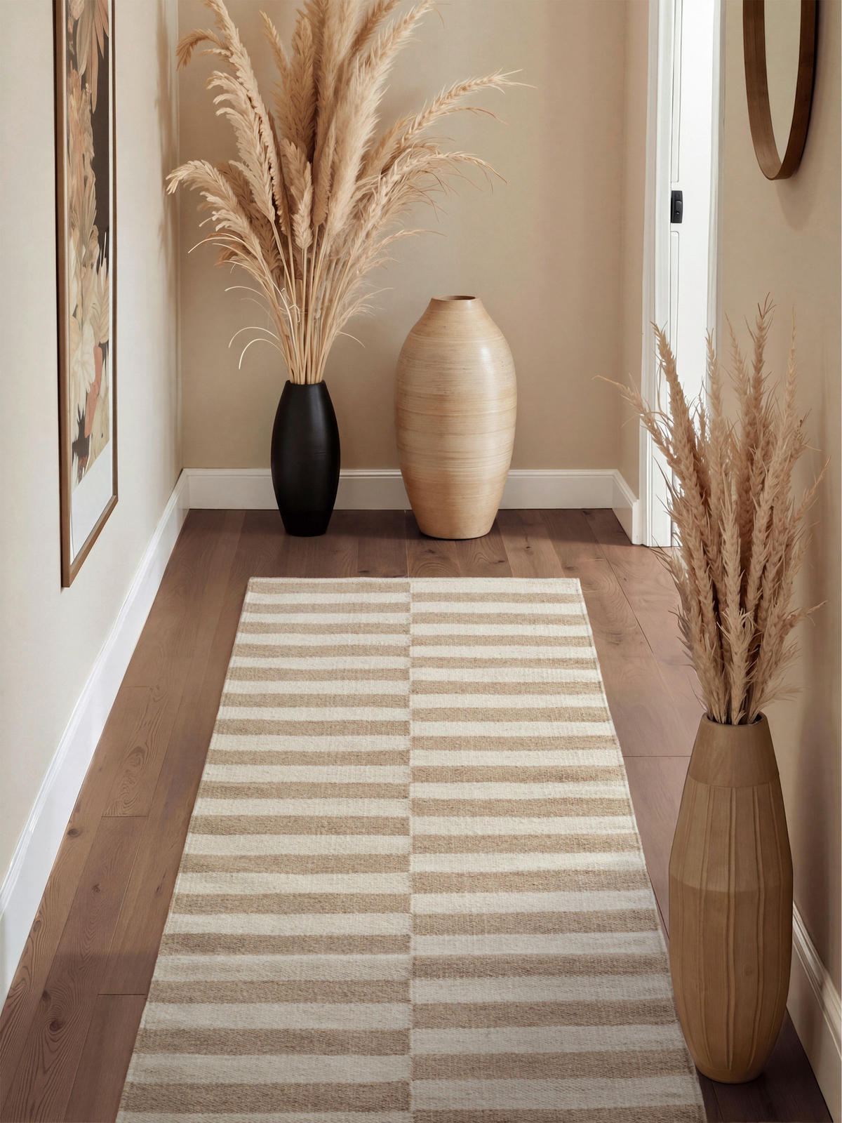LÄUFER 80/200 cm Vika  - Beige/Weiß, Basics, Textil (80/200cm) - Hanse Home