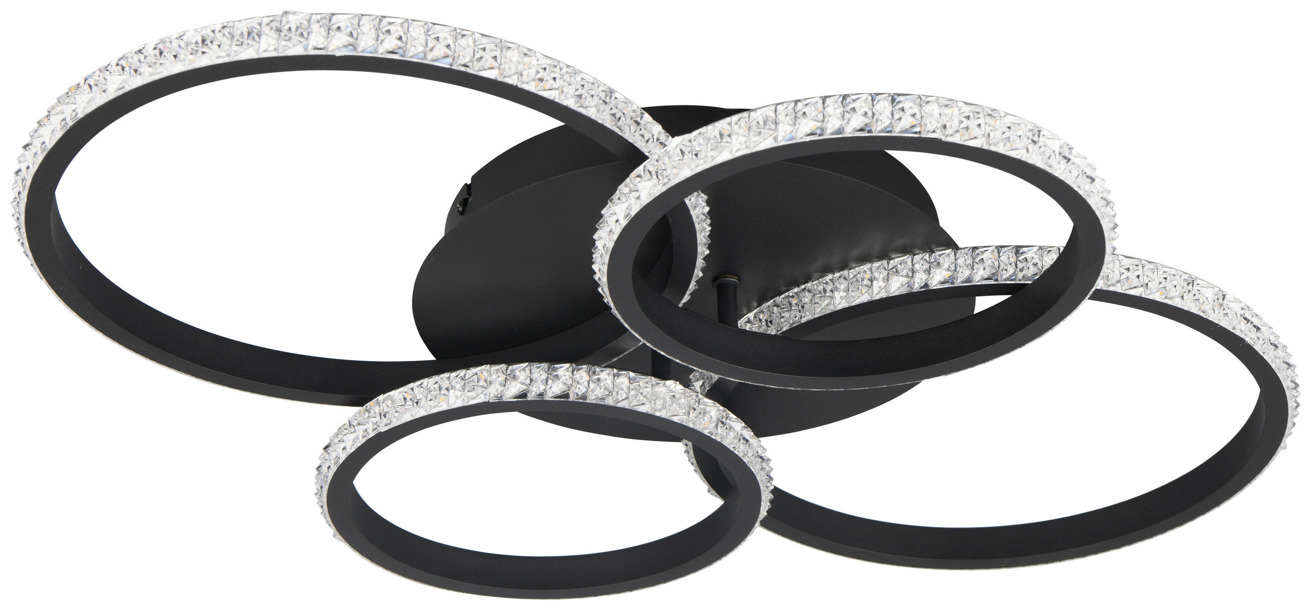 LED-DECKENLEUCHTE Cires 65,5/8,5 cm   - Klar/Transparent, Design, Kunststoff/Metall (65,5/8,5cm)