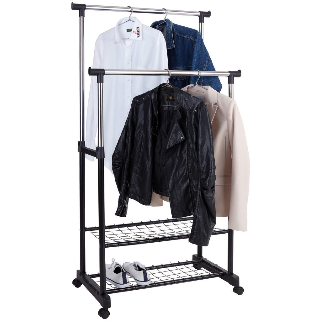 Kleiderwagen Tacitus 81x118x43 cm Mit 2 Ablagen