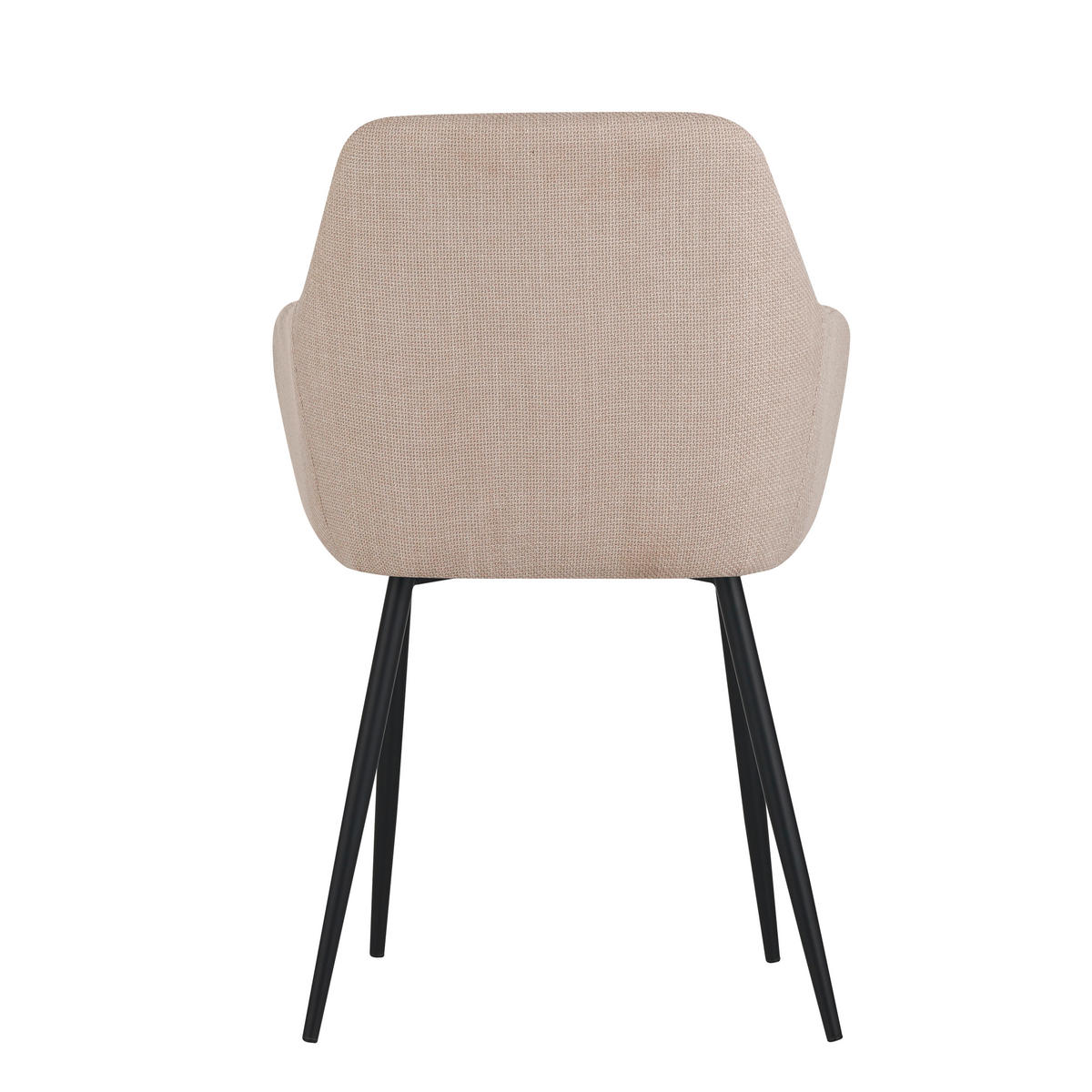 ŽIDLE S PODRUČKAMI, ocel, tkaná látka, béžová - černá/béžová, Moderní, kov/textil (55/84/61cm) - Livetastic