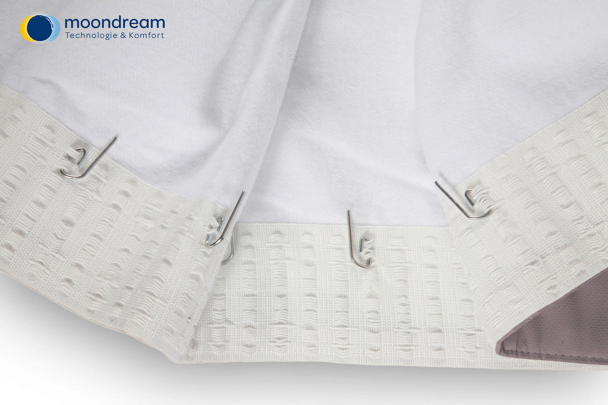 LÄRMSCHUTZVORHANG Verdunkelung  - Schlammfarben, Design, Textil/Metall (145/260cm)
