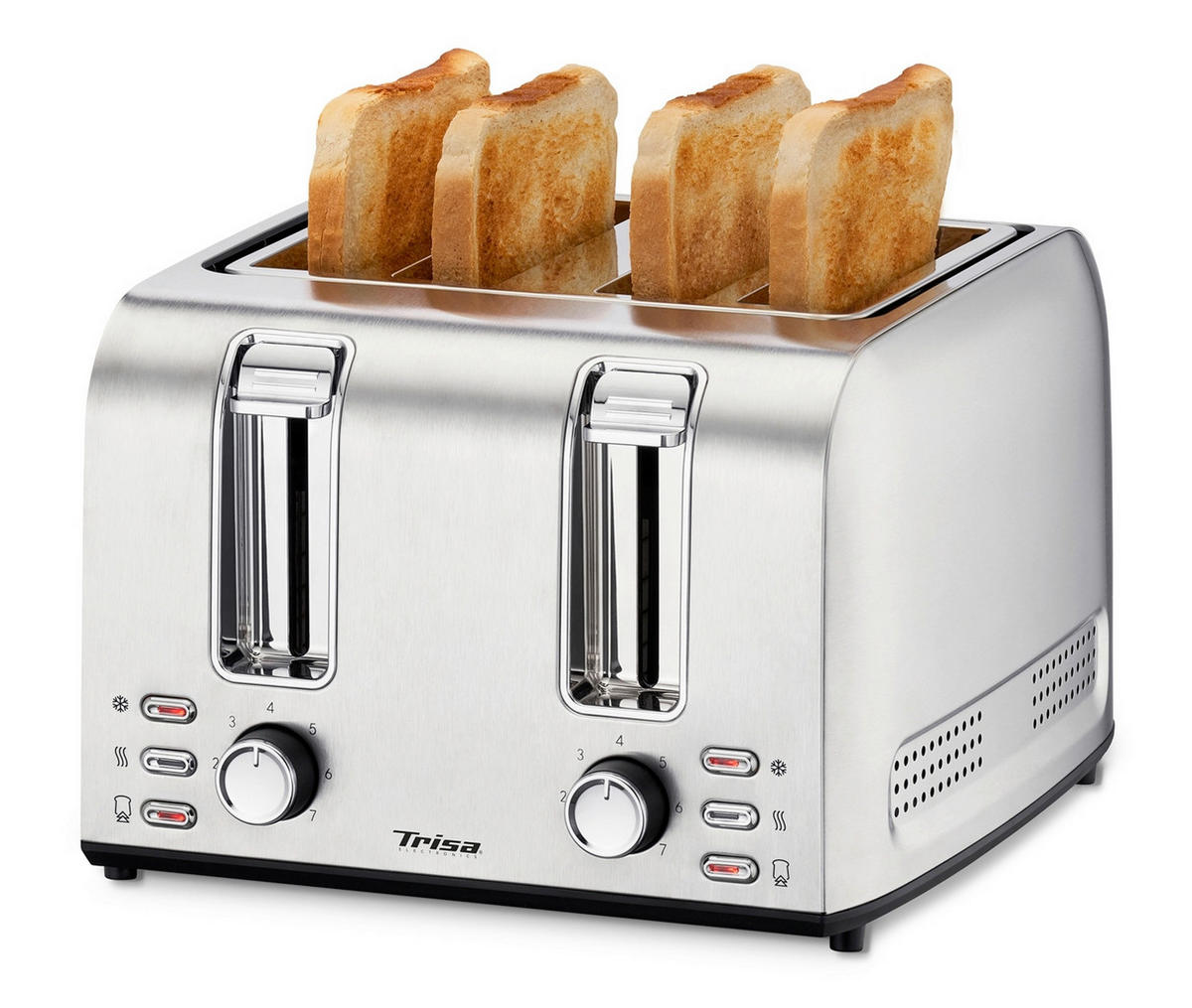 TOASTER  - Silberfarben, Basics, Metall (28/27/18cm) - Trisa Electronics