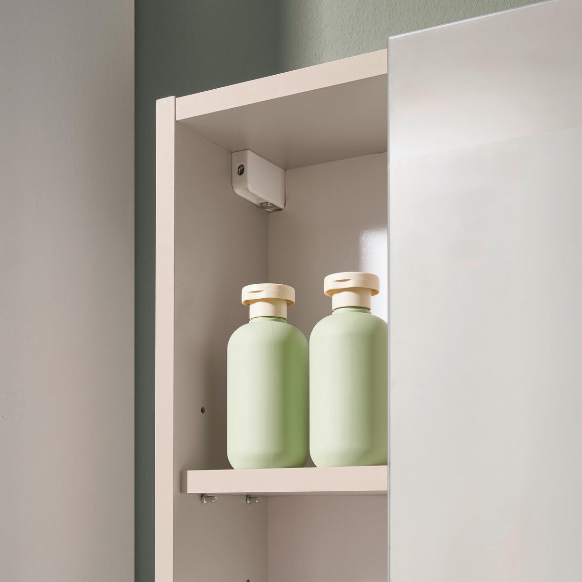 SPIEGELSCHRANK 60/56/17 cm  - Kaschmir, Trend, Glas/Holzwerkstoff (60/56/17cm) - MID.YOU