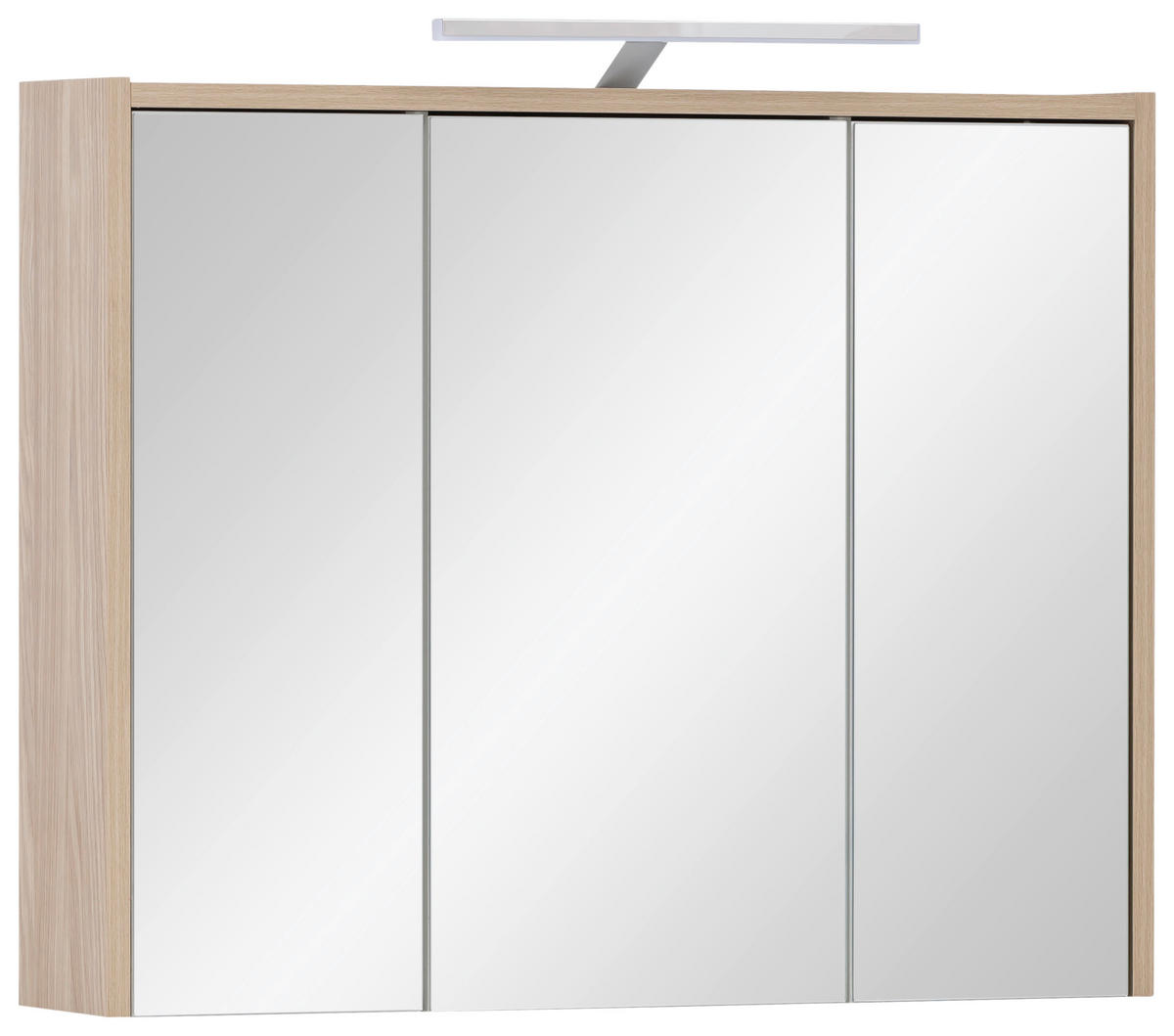 SPIEGELSCHRANK 74,5/64/16 cm  - Eichefarben, MODERN, Glas/Holzwerkstoff (74,5/64/16cm) - MID.YOU