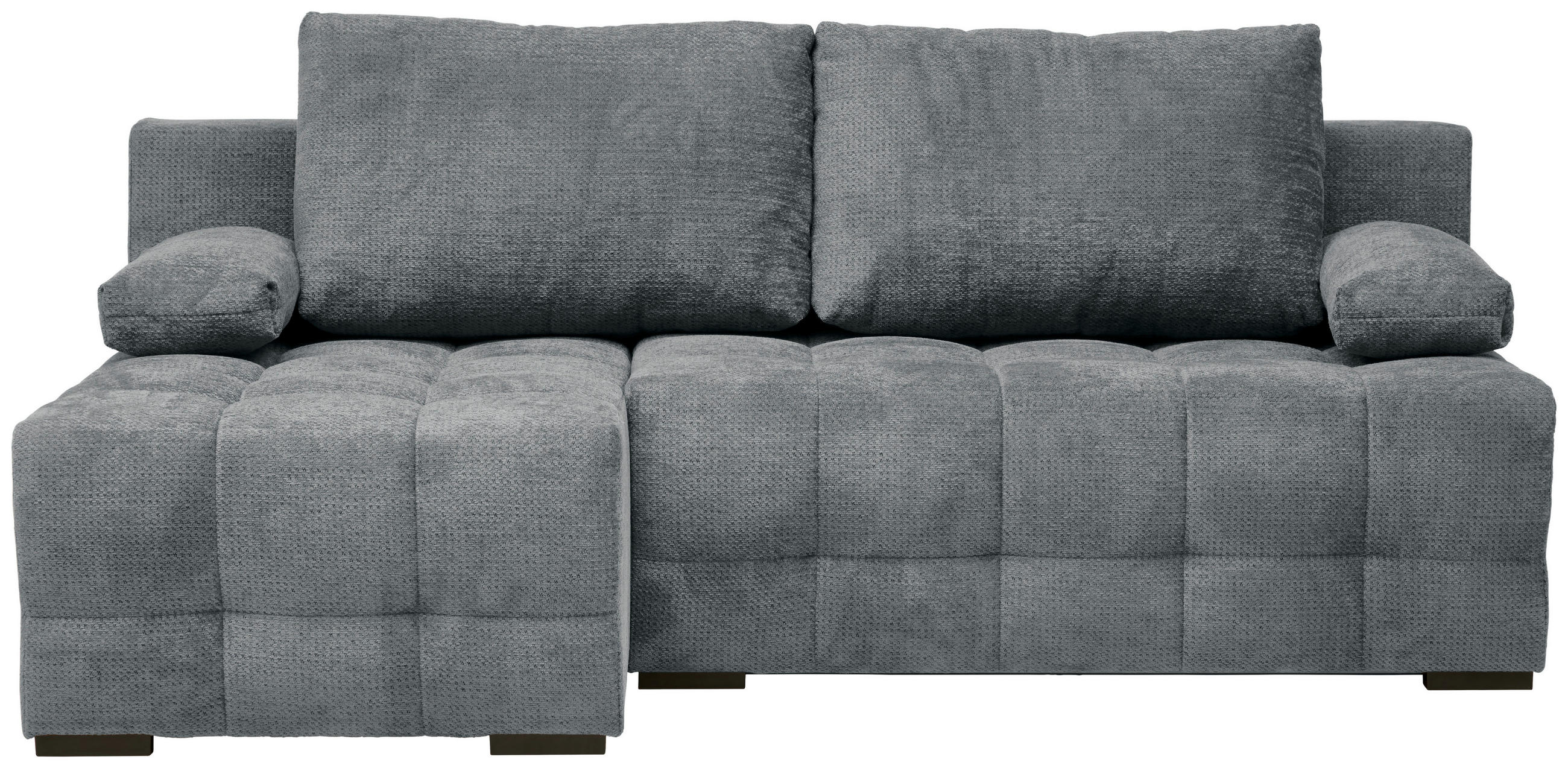 home24 Ecksofa Dunkelgrau 204x145 cm