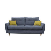 DVOSJED drvo, metal, tekstil  siva    - siva/žuta, Moderno, drvo/metal (190/100/78cm) - Hom`in
