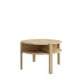 COUCHTISCH 74,4/74,4/45,5 cm rund Eichefarben  - Eichefarben, Design, Holzwerkstoff (74,4/74,4/45,5cm) - Carryhome