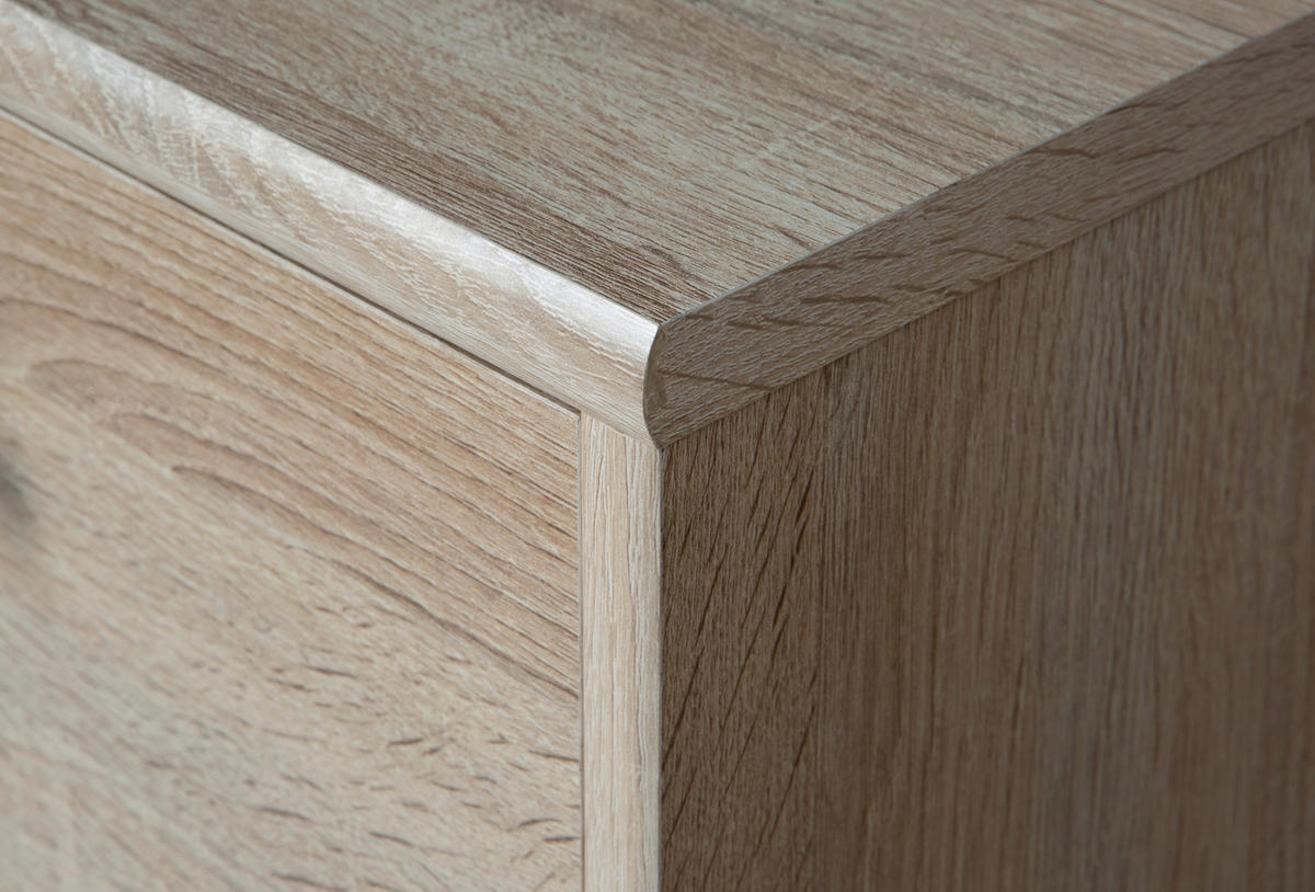 REGAL Sonoma Eiche  - Alufarben/Sonoma Eiche, Design, Holzwerkstoff/Kunststoff (54/85,5/34,8cm)