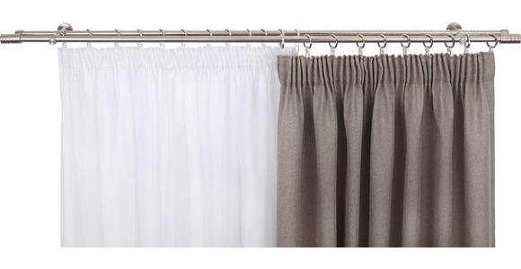 RUNDSTANGENGARNITUR 240 cm - Edelstahlfarben, Basics, Metall (240cm) - Homeware