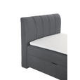 BOXBETT 120/200 cm  in Grau  - Eichefarben/Grau, Design, Holz/Textil (120/200cm) - Xora