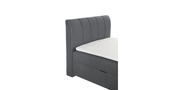 BOXBETT 120/200 cm in Grau - Eichefarben/Grau, Design, Holz/Textil (120/200cm) - Xora