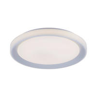LED-DECKENLEUCHTE Lola Smart  Smart 51/51/7,5 cm   - Silberfarben/Weiß, Design, Kunststoff/Metall (51/51/7,5cm)