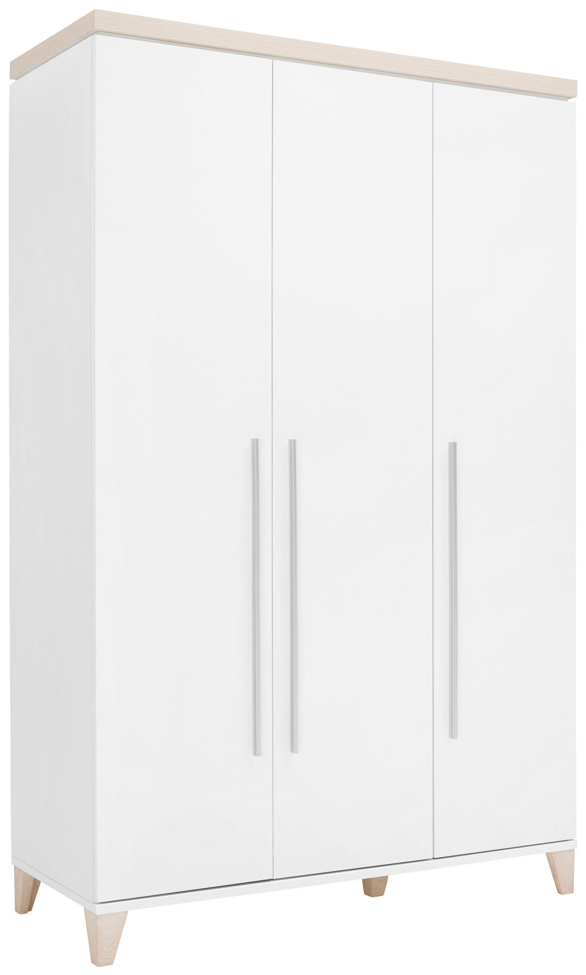 SKRIŇA DO IZBY PRE BÁBÄTKO biela, farba brezy,  - biela/farba brezy, Trend, kompozitné drevo/plast (136/210/57cm) - My Baby Lou