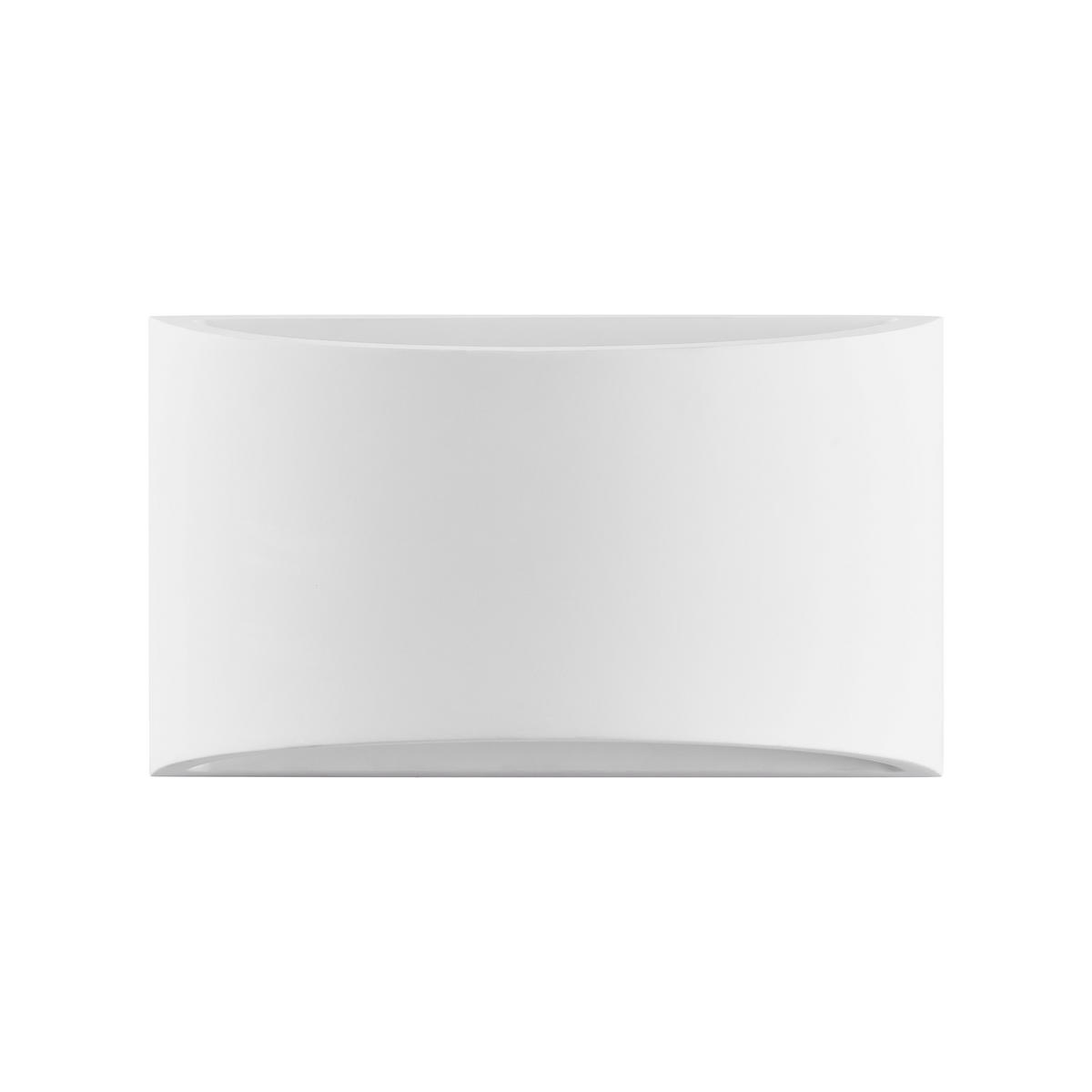 WANDLEUCHTE Alessia 20/8,5/12 cm  - Weiß, Basics, Stein (20/8,5/12cm) - Novel