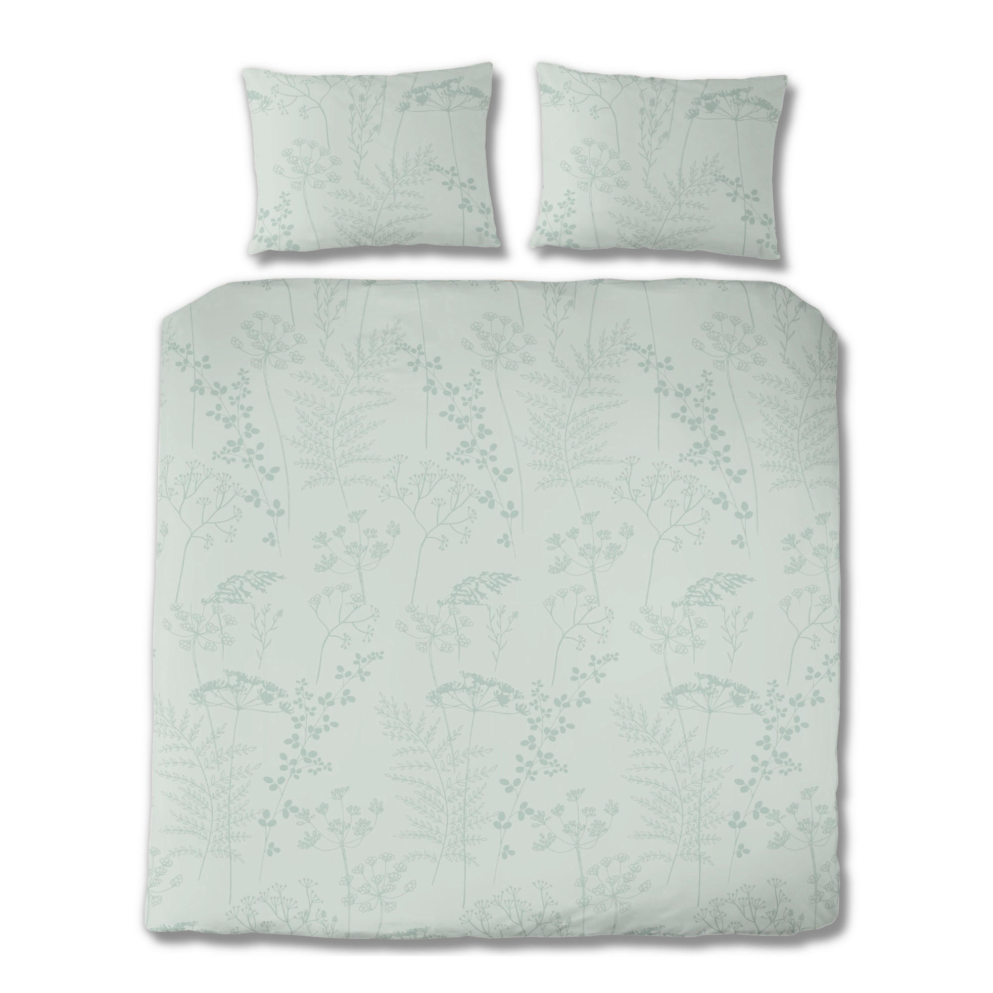 BETTWÄSCHE Flanell 200/200 cm  - Salbeigrün, Design, Textil (200/200cm) - Florella