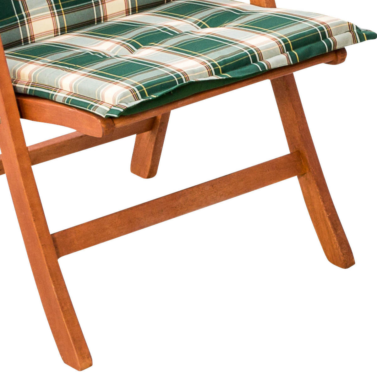 BALKONSET  5-teilig  - Braun/Grün, KONVENTIONELL, Holz/Textil - Gardenson