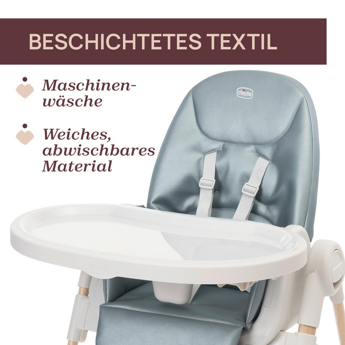 HOCHSTUHL Polly Armonia Blaugrau, Hellgrau Greenery  - Blaugrau/Hellgrau, Basics, Kunststoff (57/79-104/90cm) - Chicco