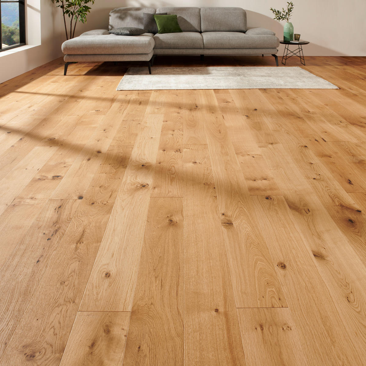 Landhausdiele Eiche Astig  per  m² - Eichefarben, LIFESTYLE, Holz (220/18/1,4cm) - Ambiente