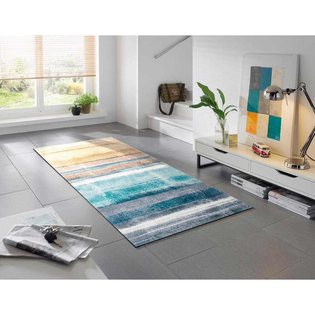 Thumbnail - wash+dry Küchenläufer Frerik, Mehrfarbig, Textil, Farbverlauf, rechteckig, 80x200 cm, Oeko-Tex® Standard 100, für Fußbod...
