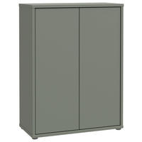 SCHUHSCHRANK Salbeigrün  - Salbeigrün/Grau, MODERN, Holzwerkstoff/Kunststoff (74,5/99,1/34,9cm) - Carryhome