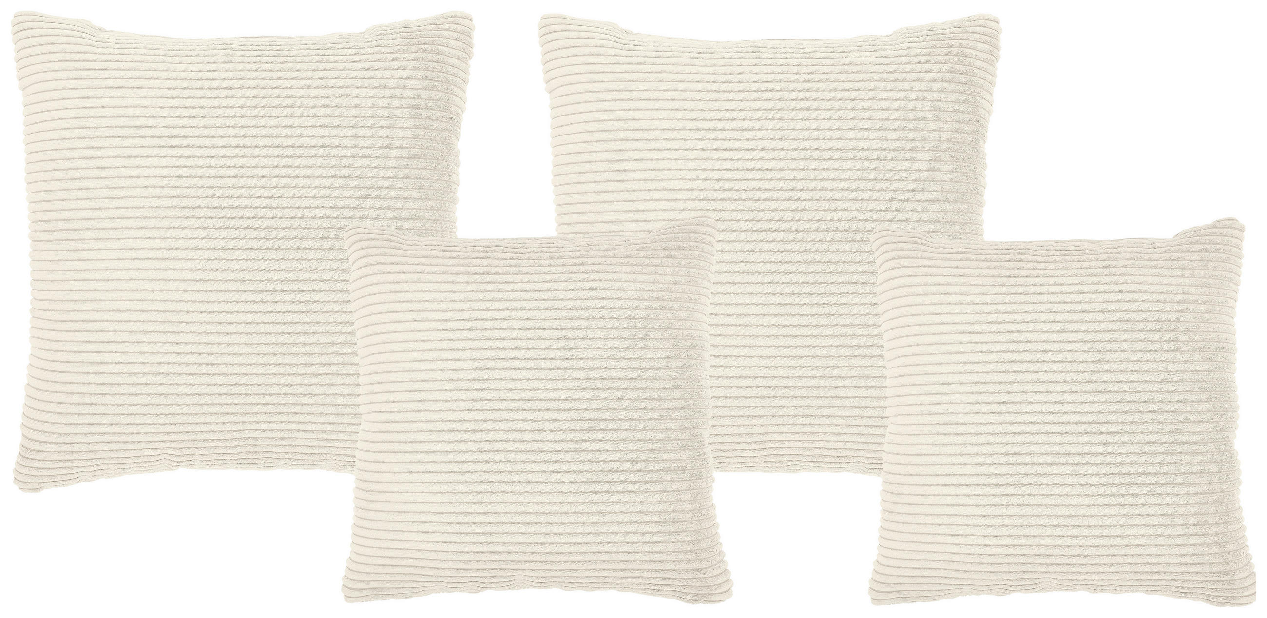 ZIERKISSENSET 4-teilig 42/53/42/53 cm  - Creme, KONVENTIONELL, Textil (42/53/42/53cm) - Livetastic