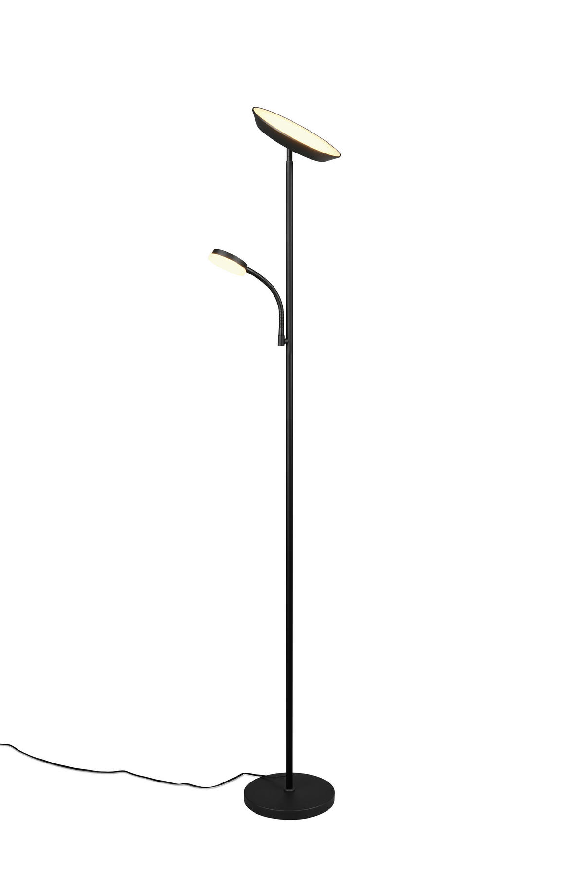 PODNA LED LAMPA - crna, Osnovno, metal (25/178cm)