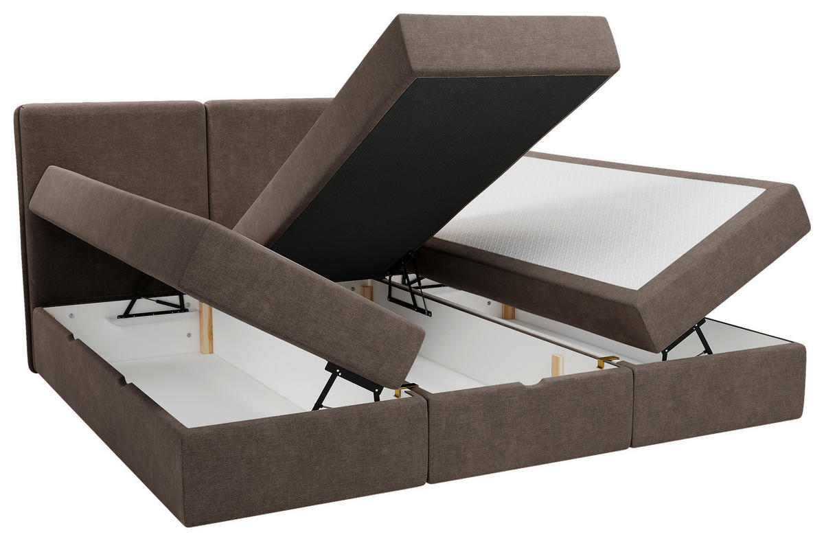 FAMILIENBETT - Schwarz/Braun, Modern, Holz/Holzwerkstoff (240/200cm) - MID.YOU