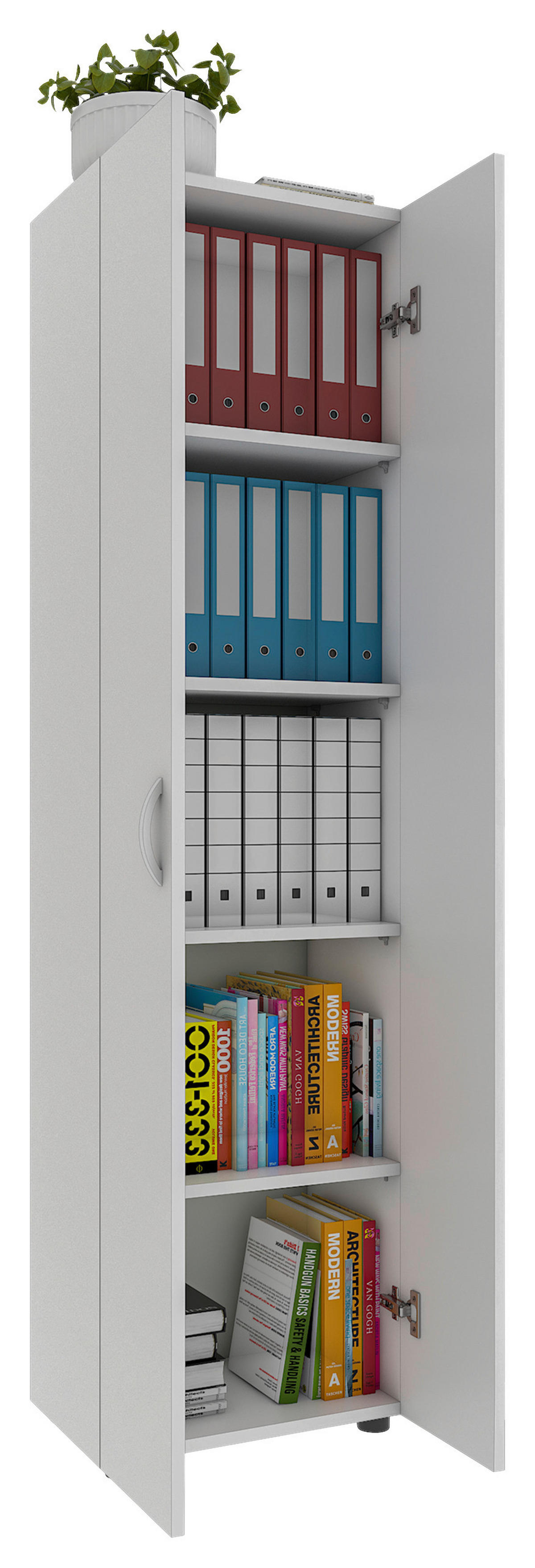 AKTENSCHRANK 49/178/34 cm  - Weiss, Modern, Holzwerkstoff (49/178/34cm) - MID.YOU