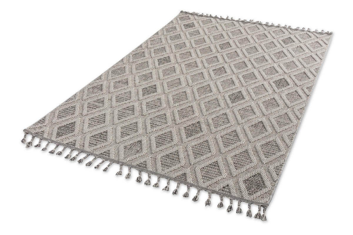 WEBTEPPICH 80/150 cm Trevi Grau  - Grau, Design, Textil (80/150cm) - Novel