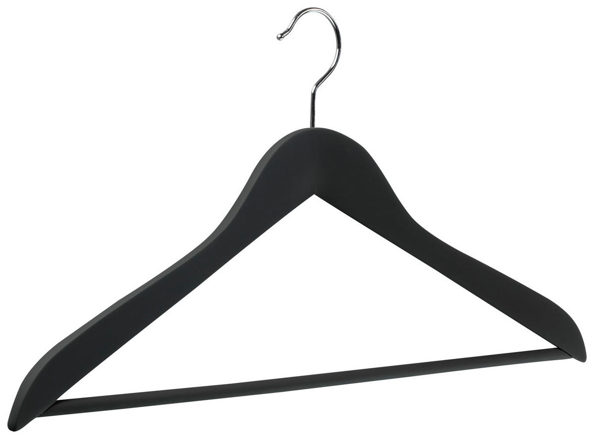 ŠATNÍ RAMÍNKO - šedá/barvy stříbra, Basics, kov/dřevo (45cm)