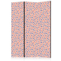 PARAVENT - Koralle/Hellrosa, Basics, Textil (135/172/3cm) - artgeist