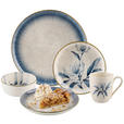KOMBISERVICE 20-teilig  - Blau/Weiß, LIFESTYLE, Keramik - Landscape
