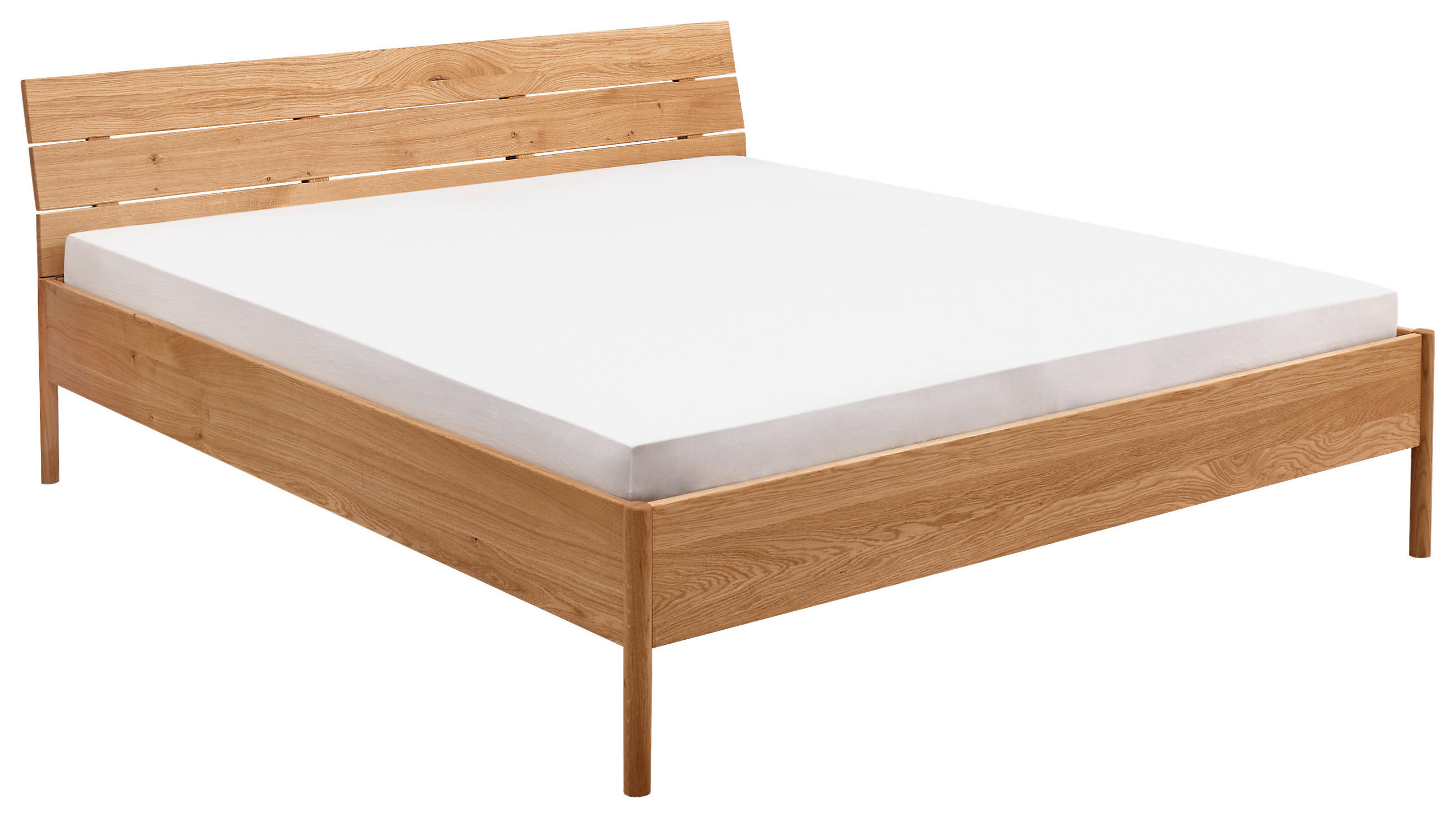 BETT 140/200 cm  in Wildeiche  - Wildeiche, KONVENTIONELL, Holz (140/200cm) - Linea Natura