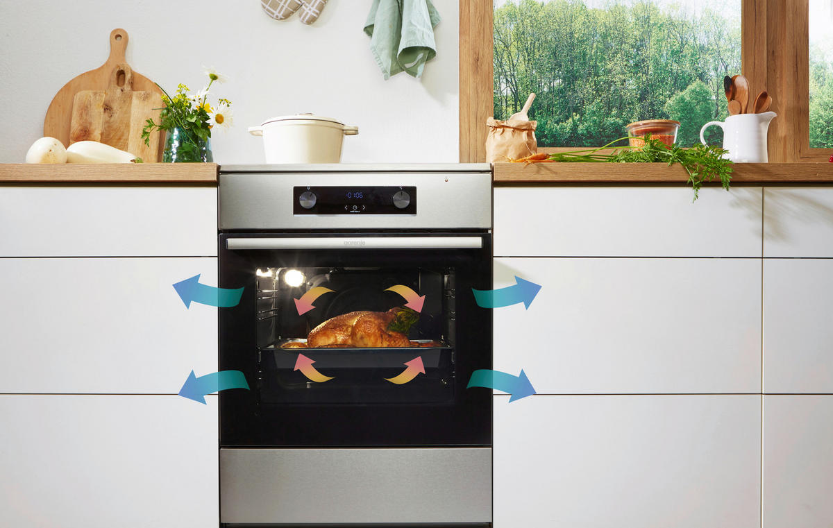 HERD GECS6C70XPA  - Edelstahlfarben/Schwarz, Trend, Glas/Metall (60/85/60cm) - Gorenje