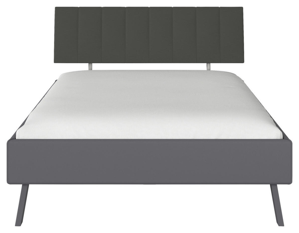 BETT 140/200 cm  in Grau  - Grau, Design, Holzwerkstoff/Textil (140/200cm) - Carryhome