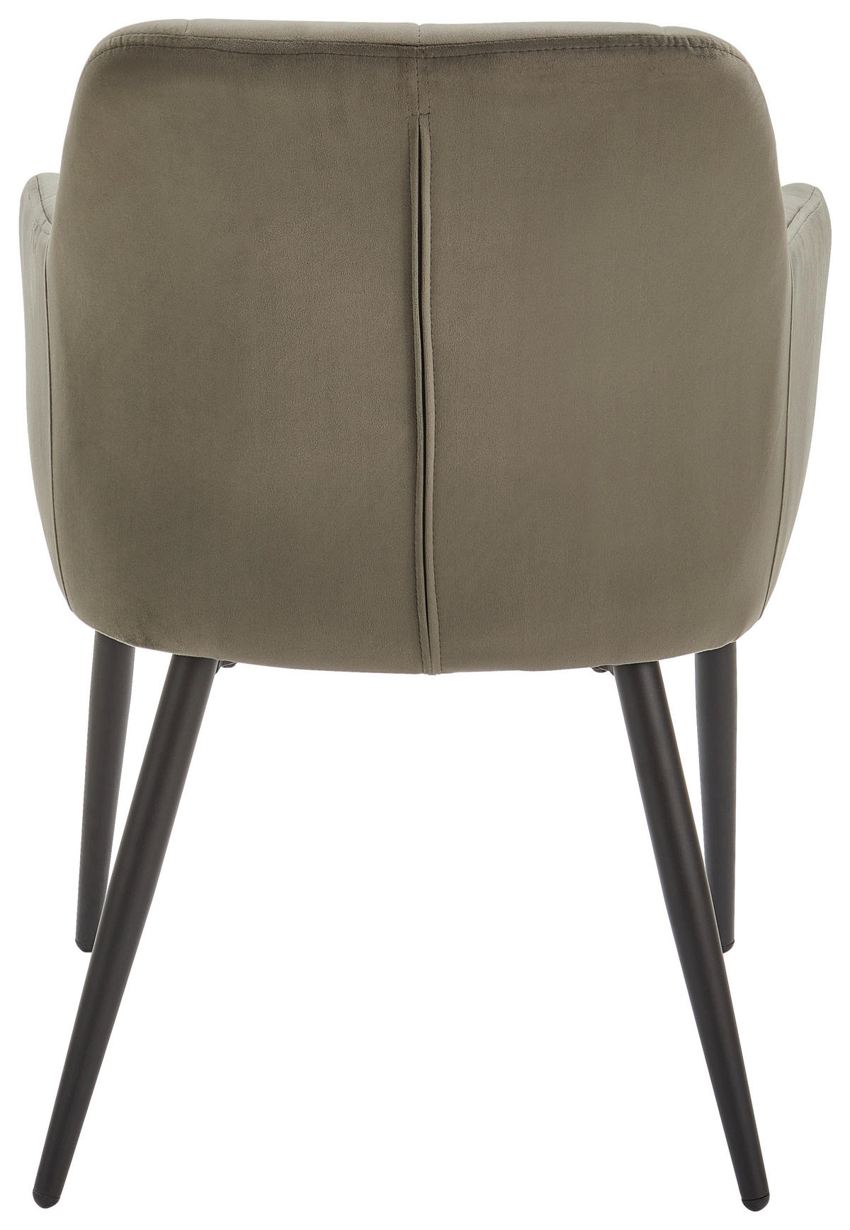 ARMLEHNSTUHL  in Eisen Samt  - Schwarz/Grau, MODERN, Textil/Metall (60/83/59cm) - Livetastic