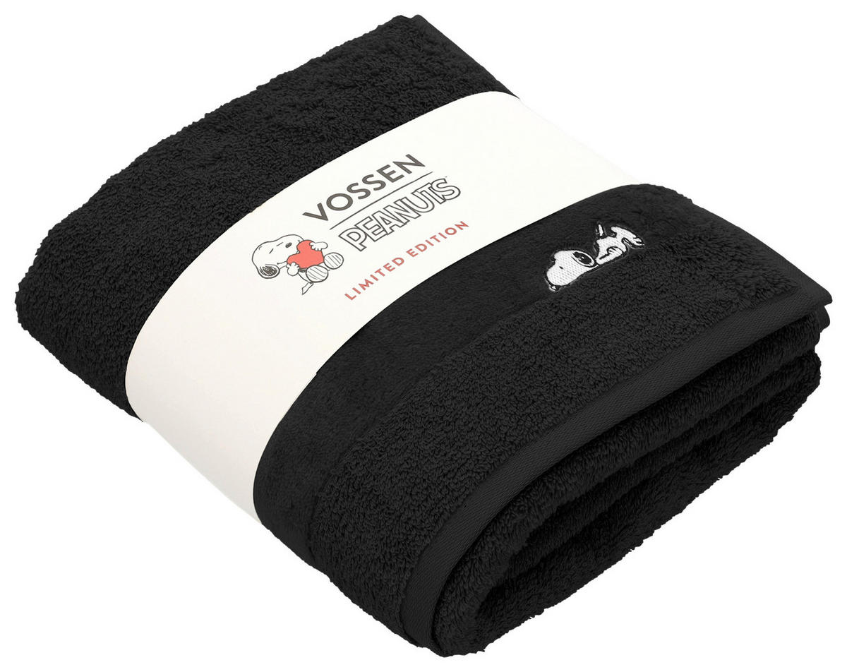 DUSCHTUCH Sleepy Snoopy 67/140 cm  - Schwarz, Design, Textil (67/140cm) - Vossen