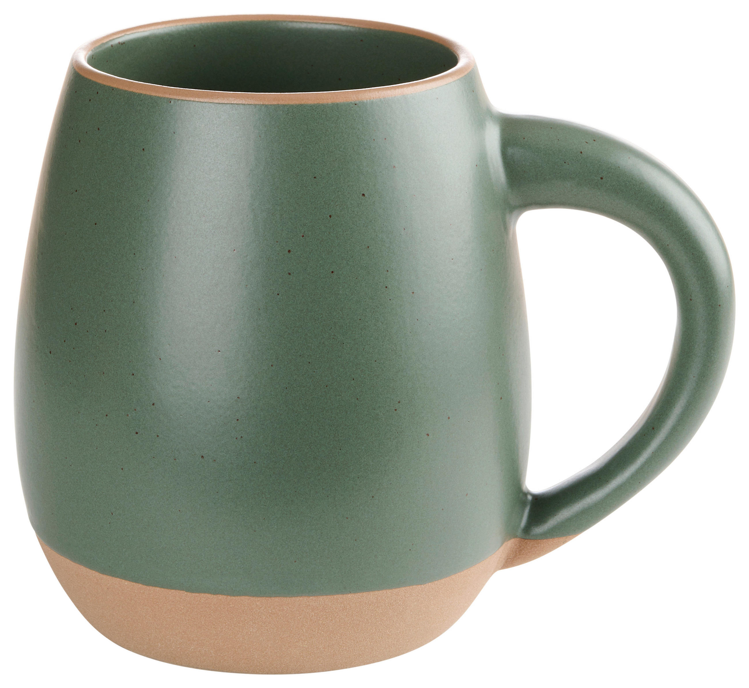 KAFFEEBECHER Dipped  520 ml   - Grün, Trend, Keramik (7,5/10,9cm) - Landscape