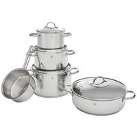 KOCHTOPFSET Provence Plus 5-teilig  - Edelstahlfarben, Basics, Glas/Metall - WMF
