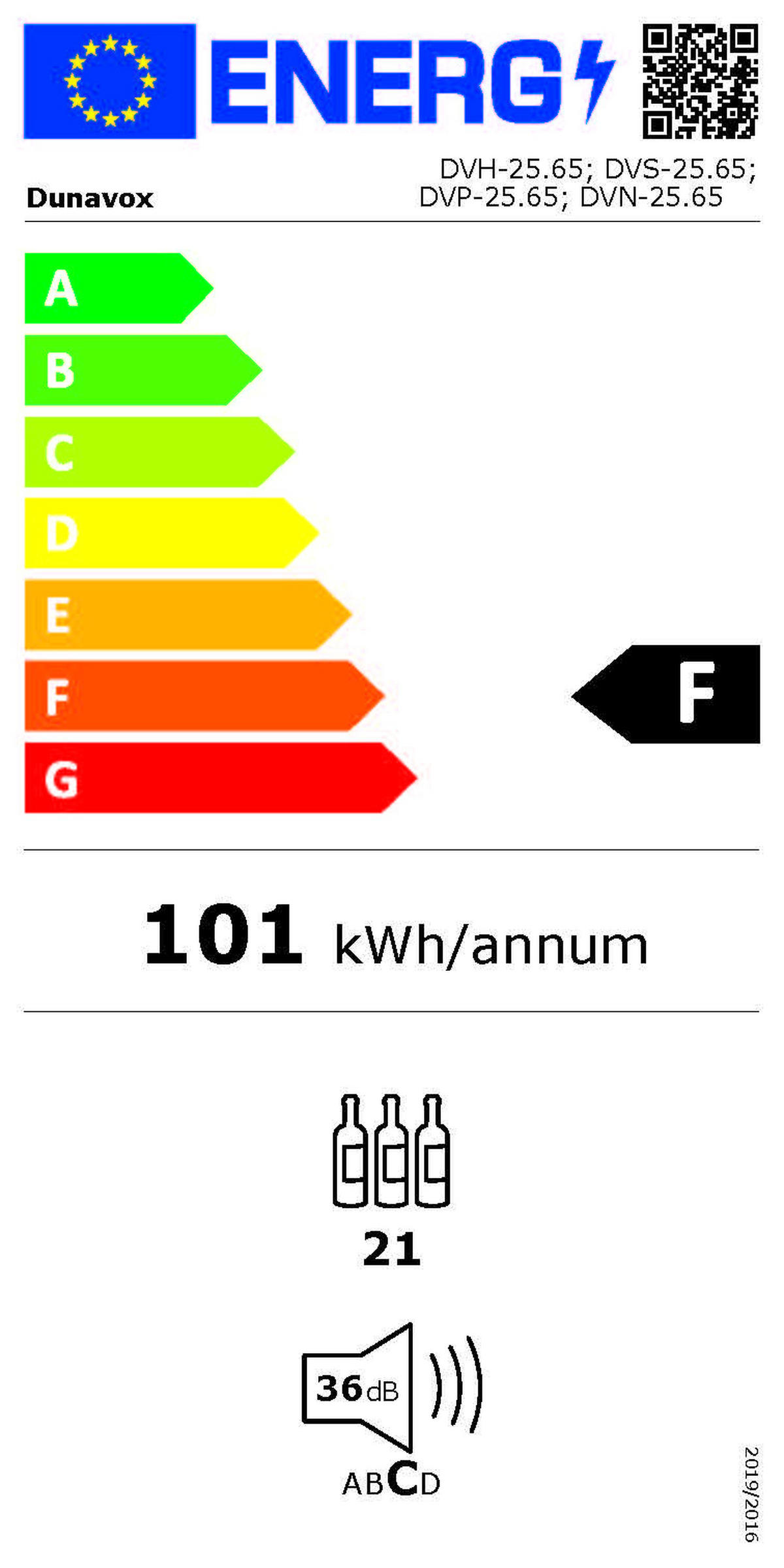 WEINKÜHLSCHRANK DVP-25.65DB  - Schwarz, Basics, Glas/Holz (59/59,6/57,1cm)