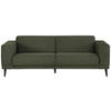 3-SITZER-SOFA in Webstoff Grün  - Schwarz/Grün, Design, Holz/Textil (218/77/93cm) - MID.YOU