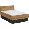 BETT 120/200 cm Graphitfarben, Eiche Artisan  - Graphitfarben/Eiche Artisan, Trend (120/200cm) - Stylife