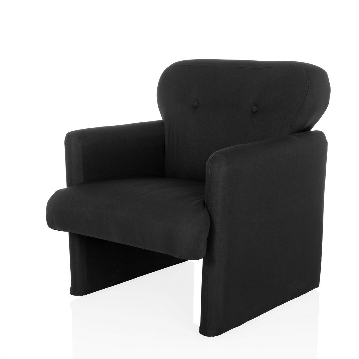 LOUNGEFÅTÖLJ  - svart, Modern, textil (66/77/74cm) - MID.YOU