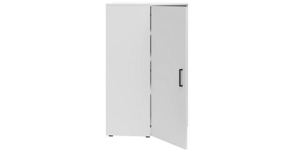 ECKKOMMODE 71,5/115/71,5 cm in Weiß - Anthrazit/Schwarz, MODERN, Holzwerkstoff/Kunststoff (71,5/115/71,5cm) - Carryhome