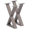 BANKGESTELL 6/45/32 cm  - Edelstahlfarben, Design, Metall (6/45/32cm) - Waldwelt