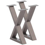 BANKGESTELL 6/45/32 cm  - Edelstahlfarben, Design, Metall (6/45/32cm) - Waldwelt