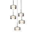 LED-HÄNGELEUCHTE Newark 44/150 cm   - Dunkelgrau, Design, Glas (44/150cm) - Dieter Knoll
