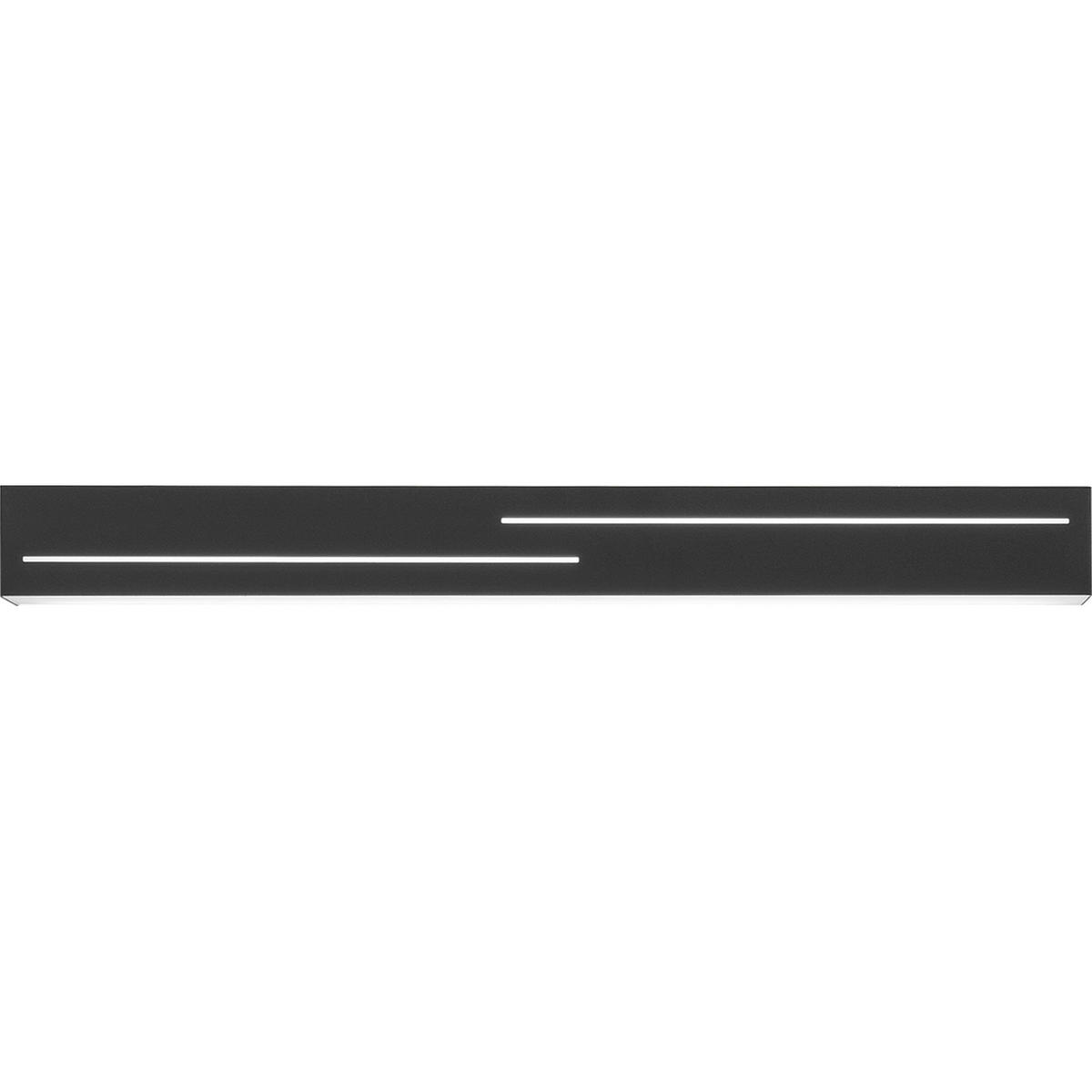 LED-WANDLEUCHTE Banny 50,5/7/5 cm   - Anthrazit, Basics, Kunststoff/Metall (50,5/7/5cm) - Fabas Luce