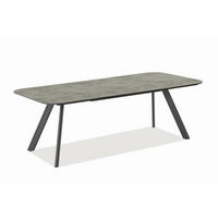 GARTENTISCH 220/95/76 cm Metall, Kunststoff rechteckig  - Anthrazit/Grau, Design, Kunststoff/Metall (220/95/76cm) - Niehoff Garden