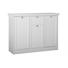 KOMMODE - Silberfarben/Weiß, ROMANTIK / LANDHAUS, Holzwerkstoff/Metall (120/90/40cm) - Carryhome KOMMODE - Silberfarben/Weiß, ROMANTIK / LANDHAUS, Holzwerkstoff/Metall (120/90/40cm) - Carryhome